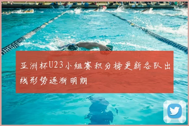 亚洲杯U23小组赛积分榜更新各队出线形势逐渐明朗